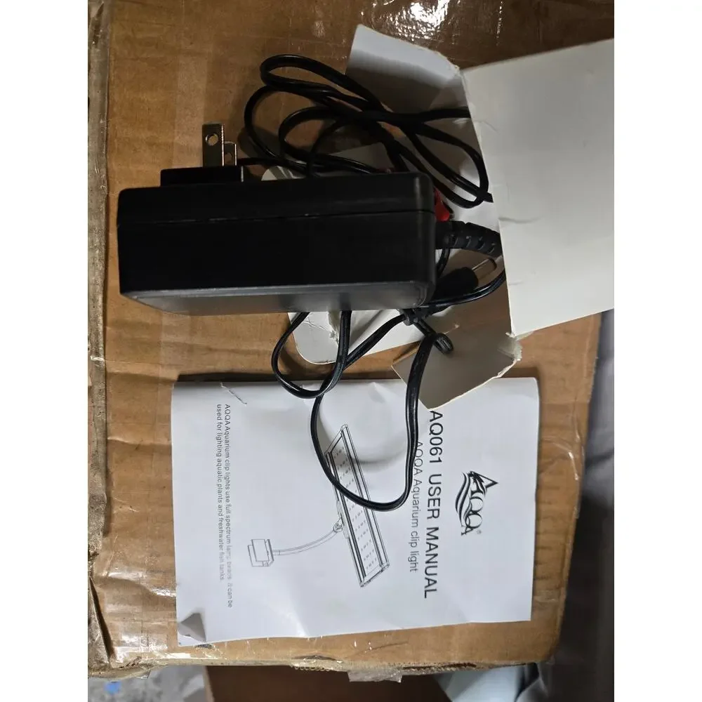 AQQA AQ061 Full Spectrum LED Aquarium Clip Light 24/7 Mode Used
